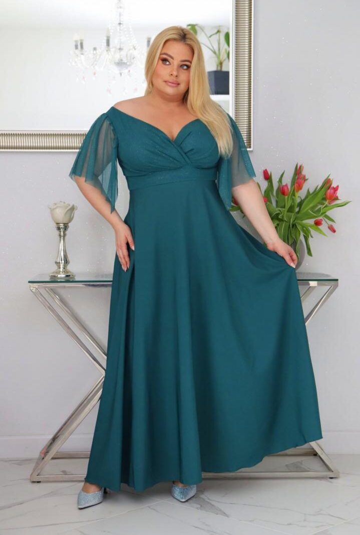 Moira – klasyczna sukienka maxi, która nigdy nie wychodzi z mody! TURKUSOWA