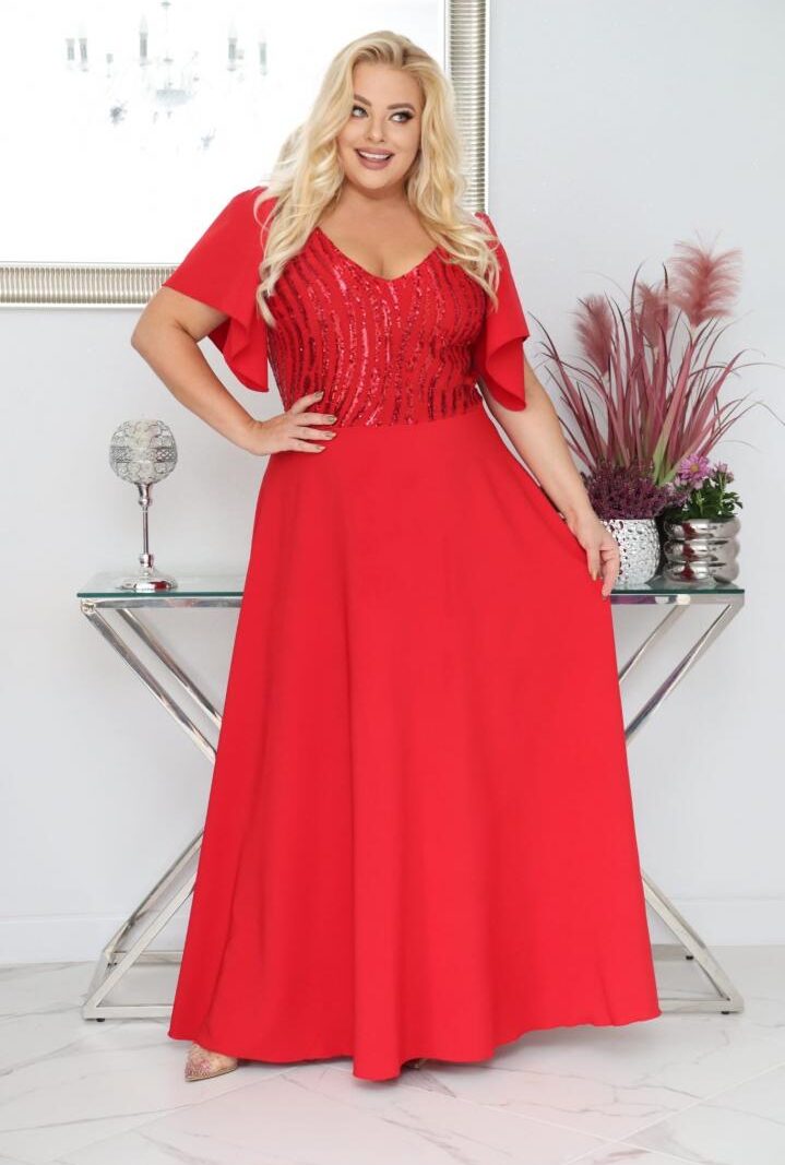 Sukienka "Amelia" – luksusowy blask cekinów, idealna na wielkie wyjścia! CZERWONA PROMOCJA