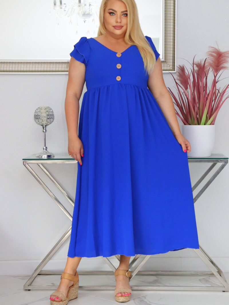 Sukienka ESTERA trapezowa 100% wiskoza CHABROWA NATURALNY SKŁAD