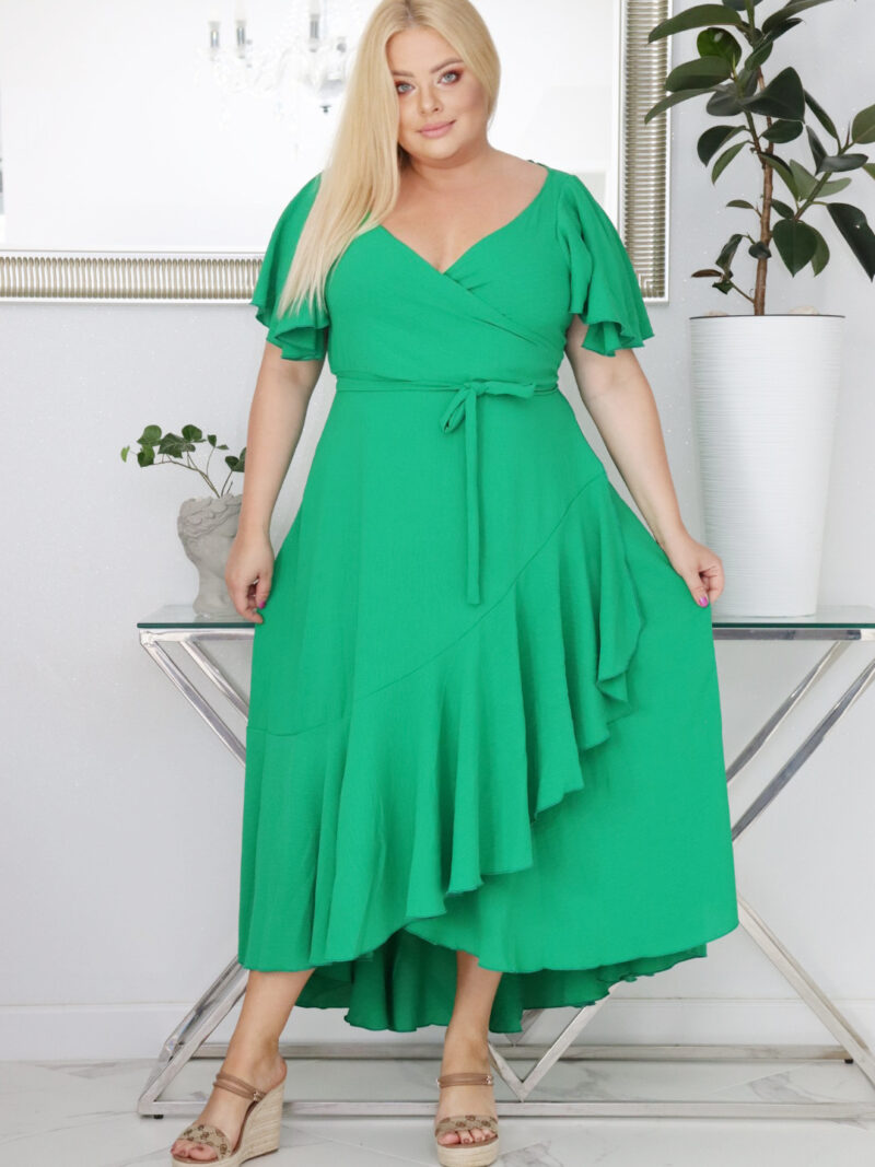 Sukienka ALBINA: Wygoda i elegancja w jednym. Poznaj sukienkę, w której się zakochasz! ZIELONA